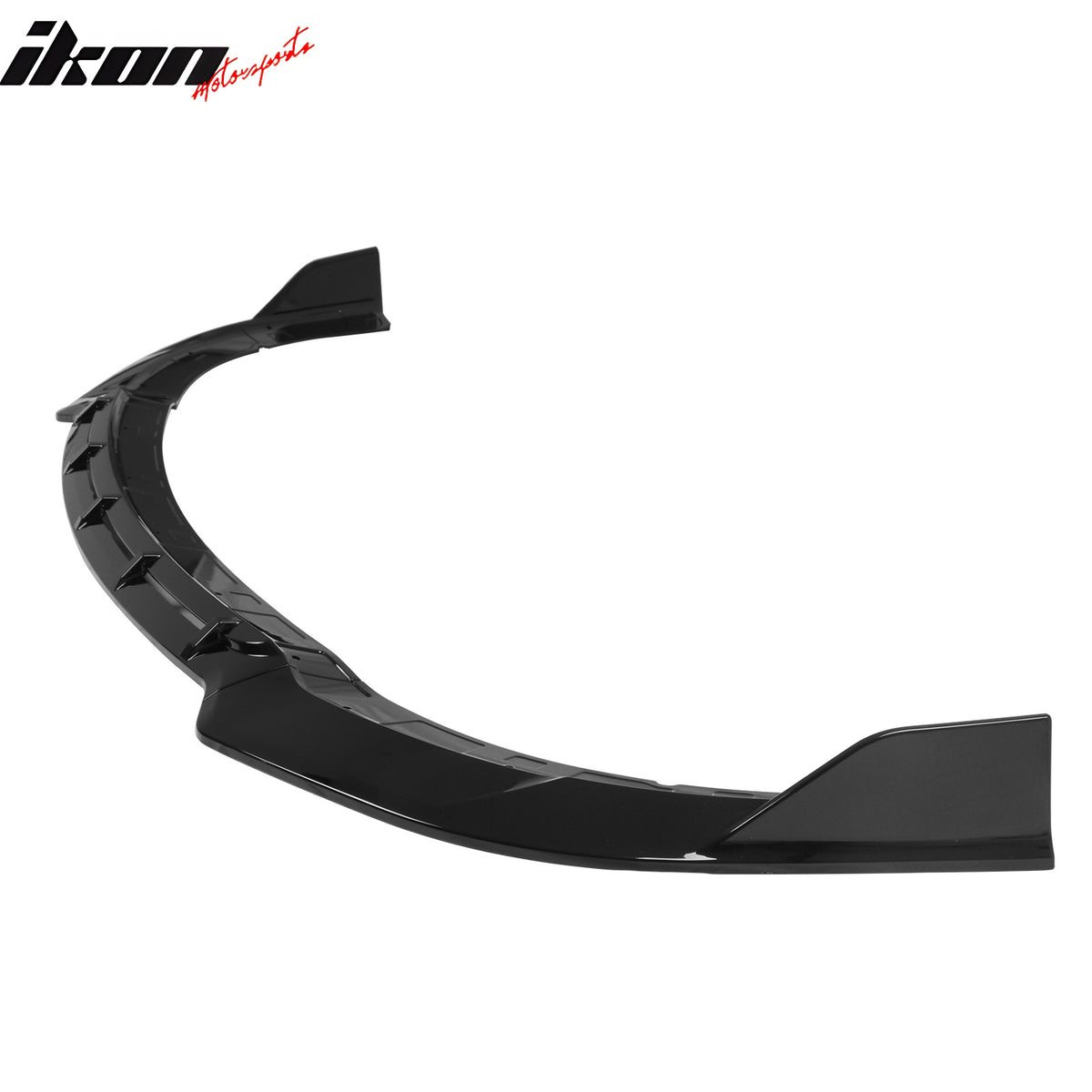 Fits 15-23 Dodge Charger SRT V5 A Style ABS Front Bumper Lip Gloss Black 3PCS