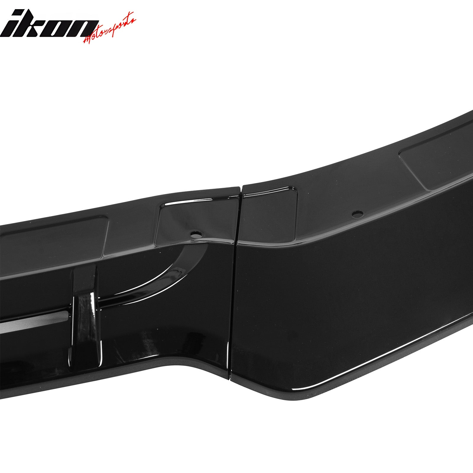 Fits 15-23 Dodge Charger SRT V5 A Style ABS Front Bumper Lip Gloss Black 3PCS