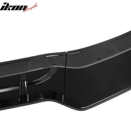 Fits 15-23 Dodge Charger SRT V5 A Style ABS Front Bumper Lip Gloss Black 3PCS