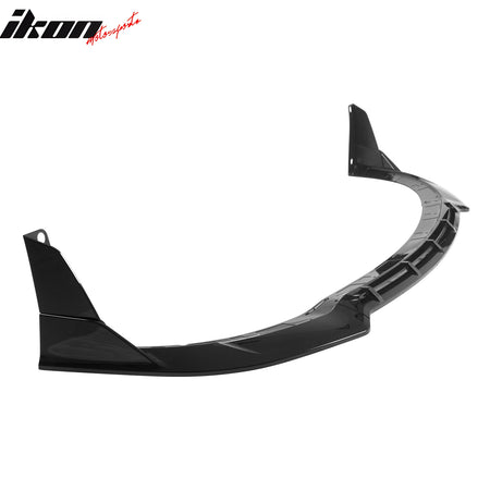 Fits 15-23 Dodge Charger SRT V5 B Style ABS Front Bumper Lip Gloss Black 5PCS