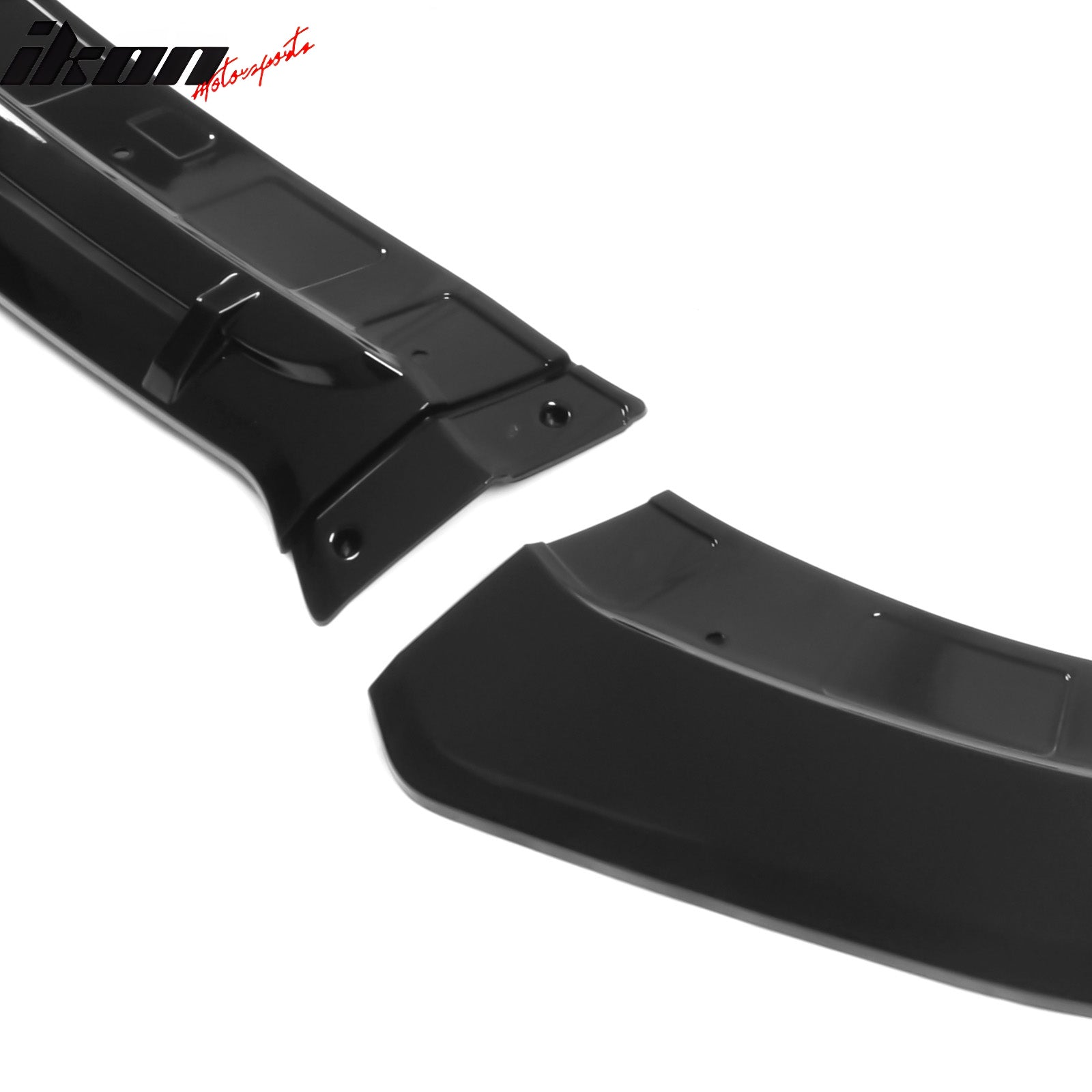 Fits 15-23 Dodge Charger SRT V5 B Style ABS Front Bumper Lip Gloss Black 5PCS