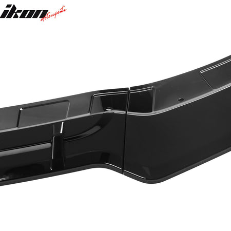 Fits 15-23 Dodge Charger SRT V5 B Style ABS Front Bumper Lip Gloss Black 5PCS