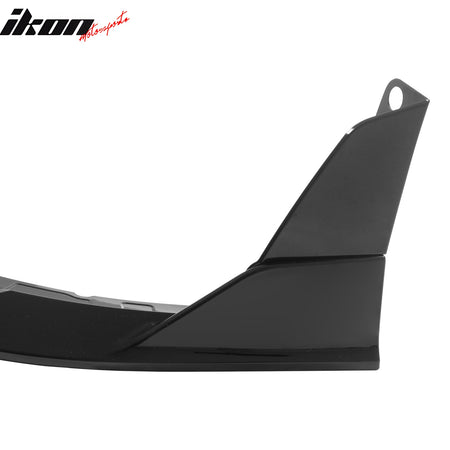 Fits 15-23 Dodge Charger SRT V5 B Style ABS Front Bumper Lip Gloss Black 5PCS