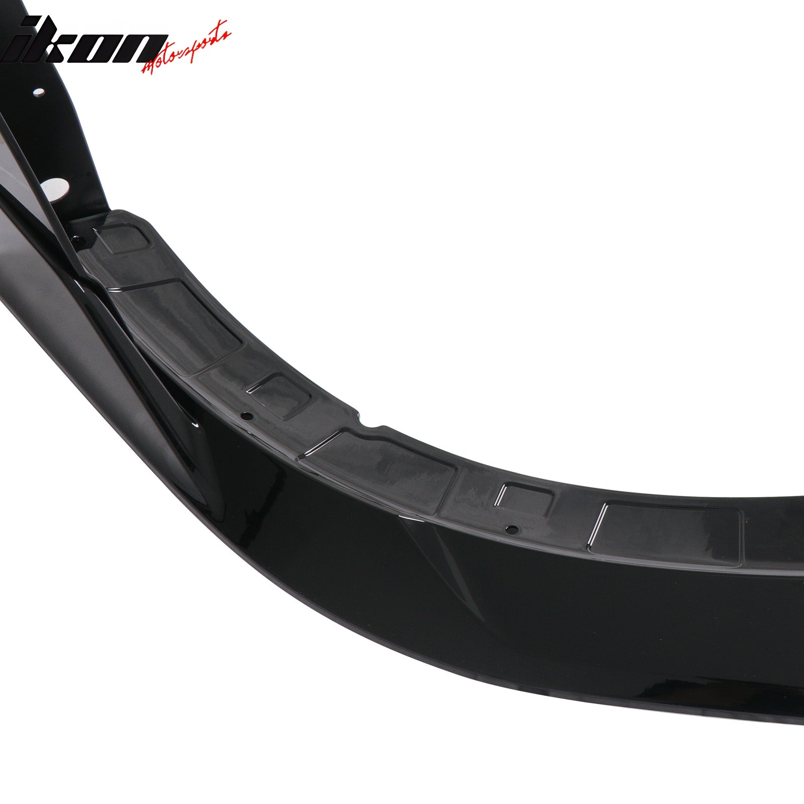 Fits 15-23 Dodge Charger SRT V5 B Style ABS Front Bumper Lip Gloss Black 5PCS