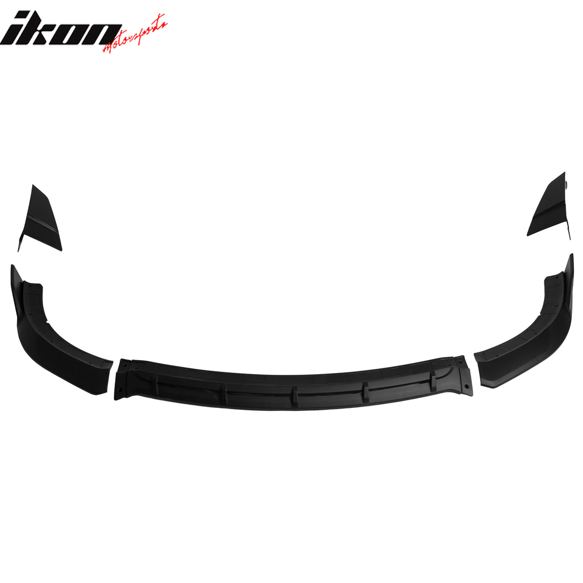 Fits 15-23 Dodge Charger SRT V5 B Style ABS Front Bumper Lip Matte Black 5PCS
