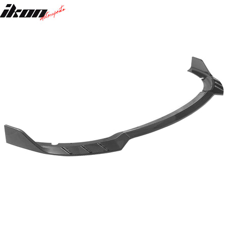 Fits 15-23 Charger SRT V6 A Style ABS Front Bumper Lip Carbon Fiber Print 3PCS