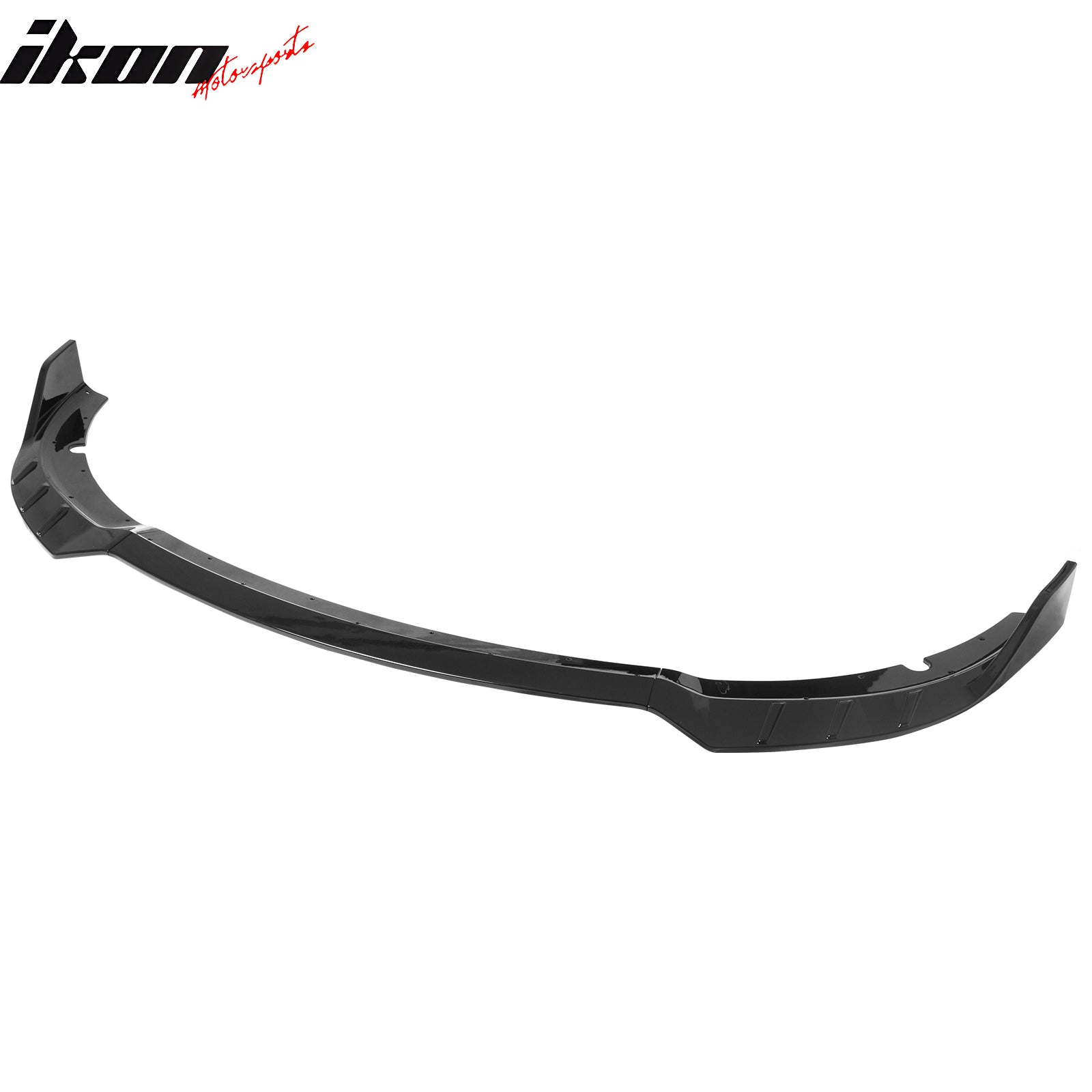 Fits 15-23 Dodge Charger SRT V6 A Style ABS Front Bumper Lip Gloss Black 3PCS