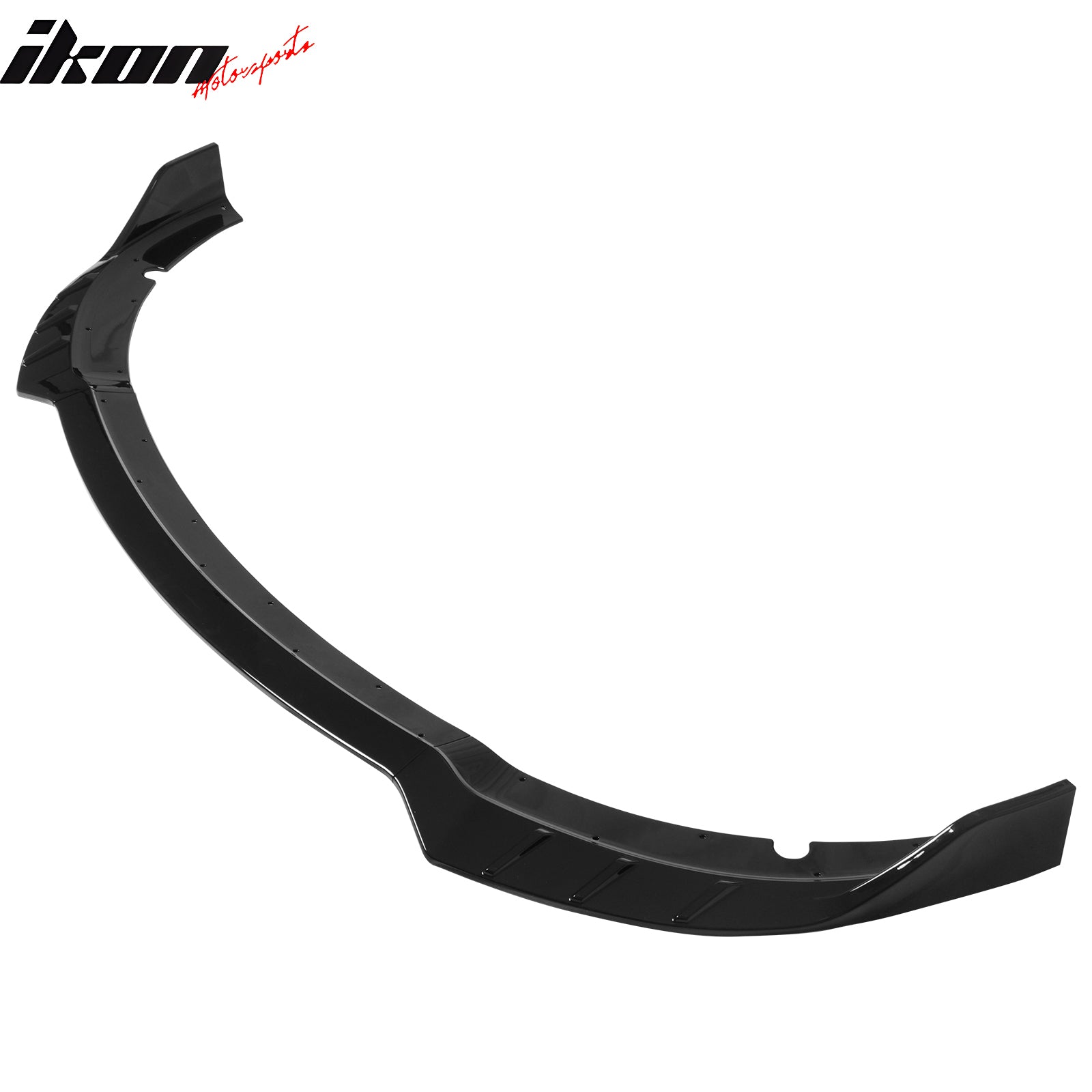 Fits 15-23 Dodge Charger SRT V6 A Style ABS Front Bumper Lip Gloss Black 3PCS