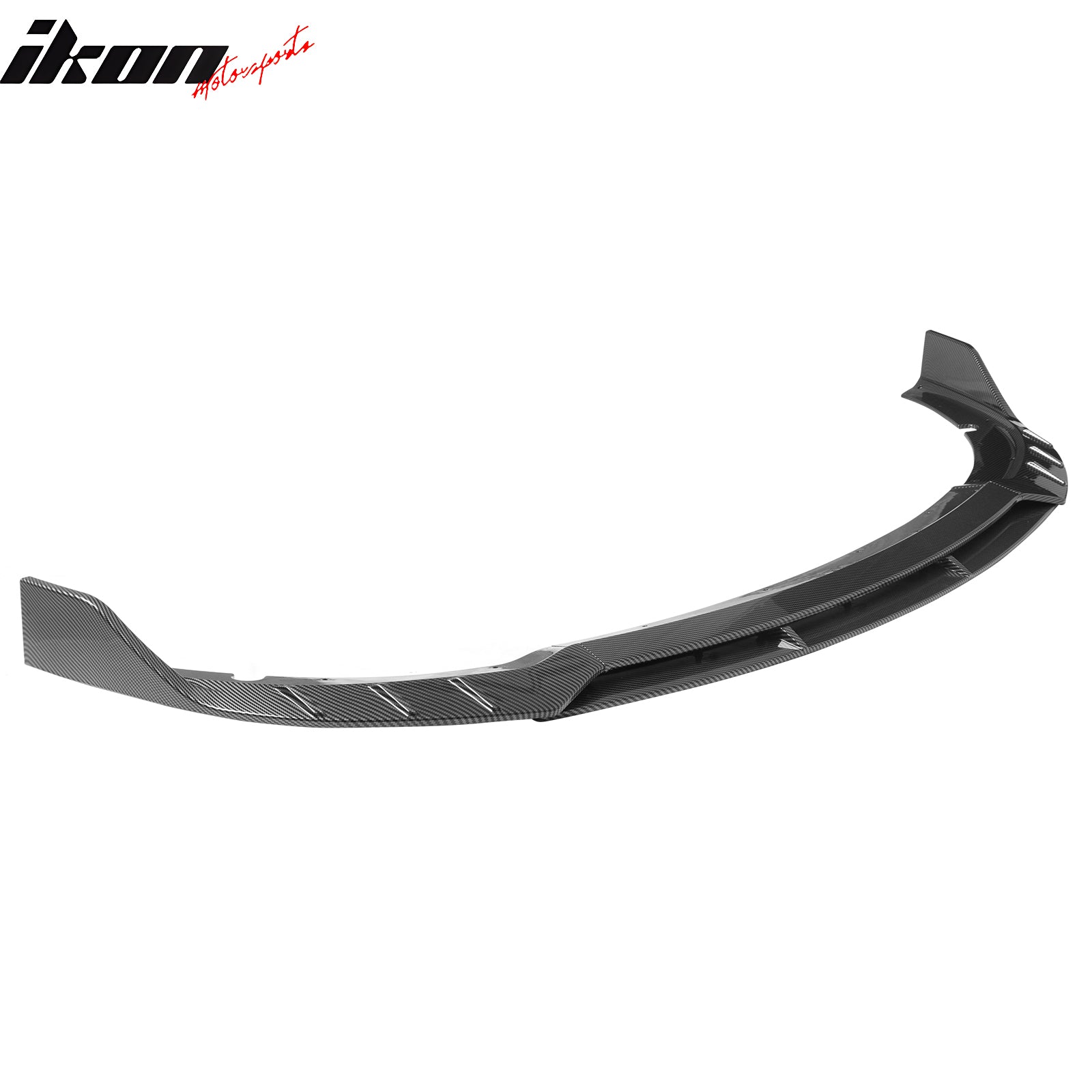 Fits 15-23 Charger SRT V6 B Style ABS Front Bumper Lip Carbon Fiber Print 4PCS