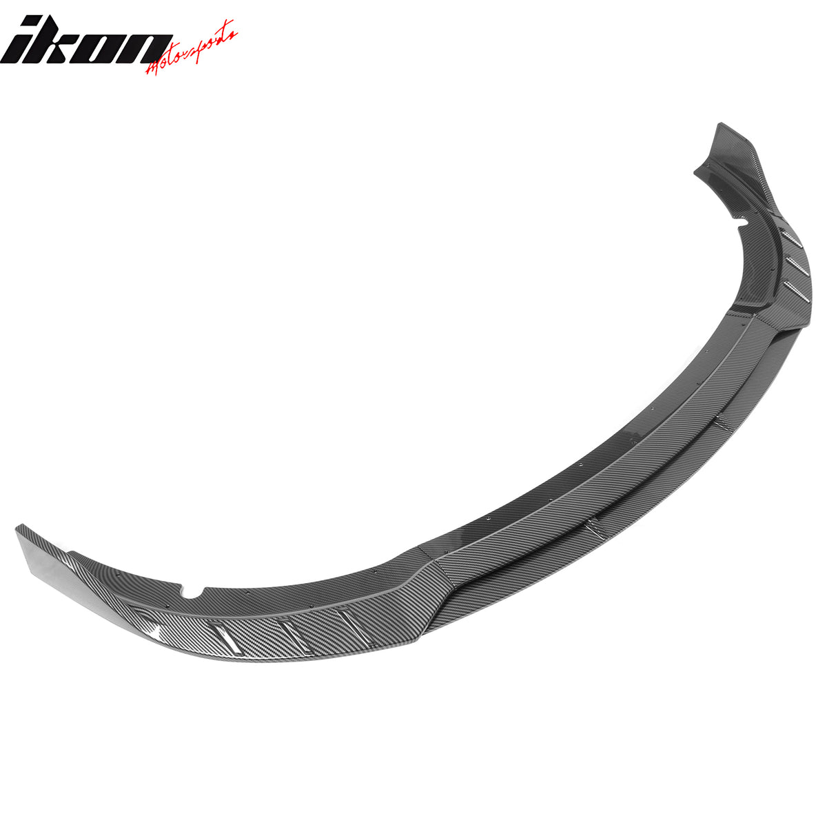 Fits 15-23 Charger SRT V6 B Style ABS Front Bumper Lip Carbon Fiber Print 4PCS
