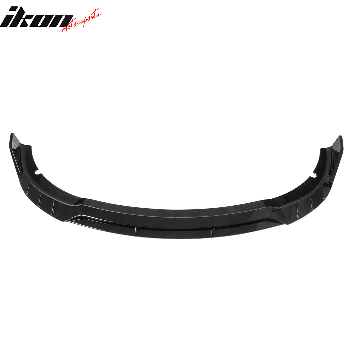 Fits 15-23 Dodge Charger SRT V6 B Style ABS Front Bumper Lip Gloss Black 4PCS