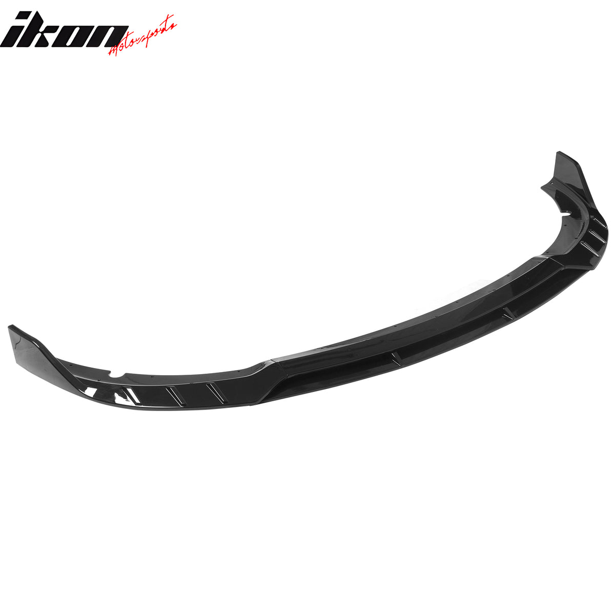 Fits 15-23 Dodge Charger SRT V6 B Style ABS Front Bumper Lip Gloss Black 4PCS