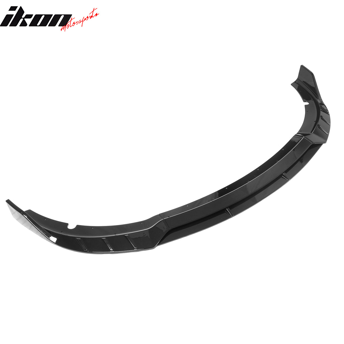 Fits 15-23 Dodge Charger SRT V6 B Style ABS Front Bumper Lip Gloss Black 4PCS