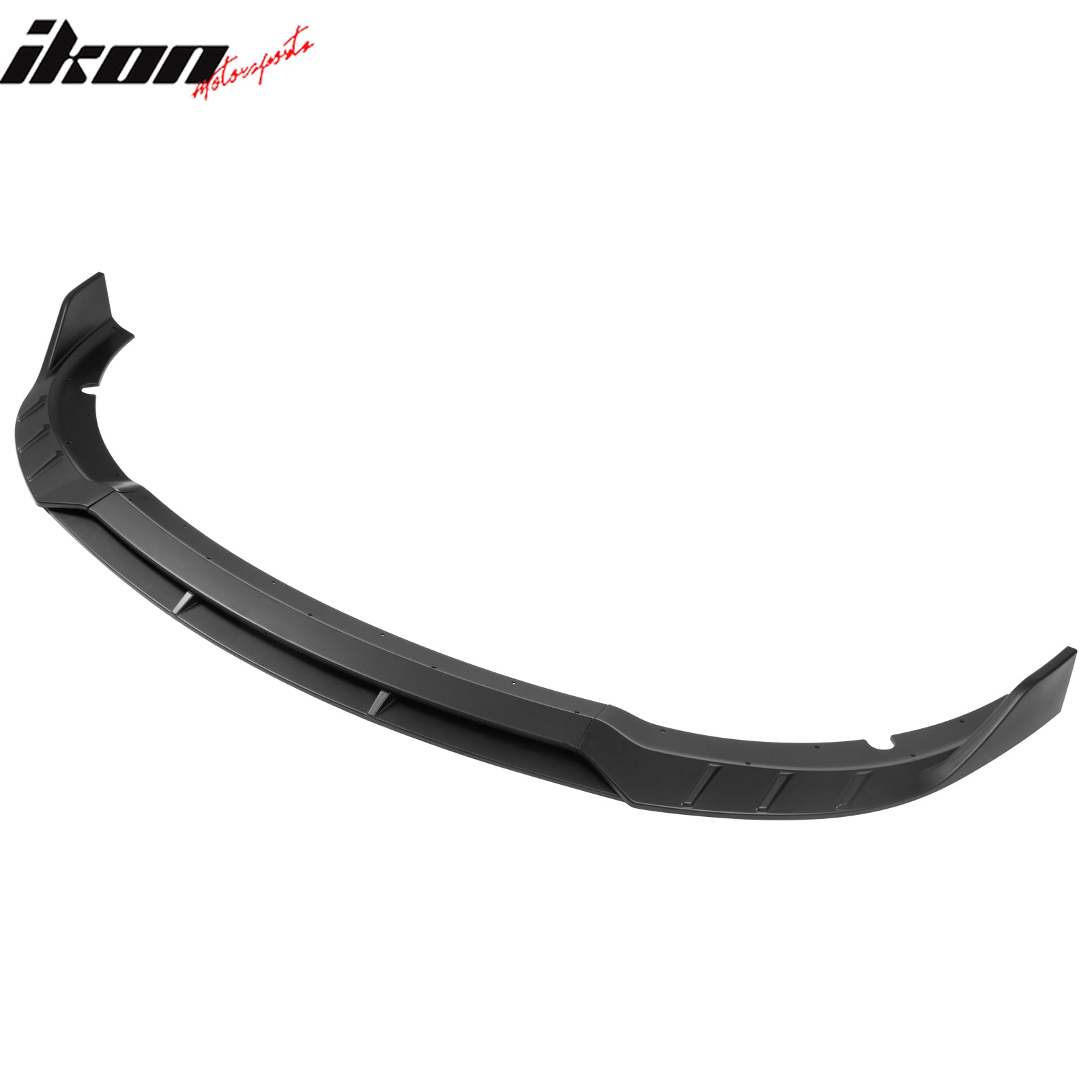 Fits 15-23 Dodge Charger SRT V6 B Style ABS Front Bumper Lip Matte Black 4PCS