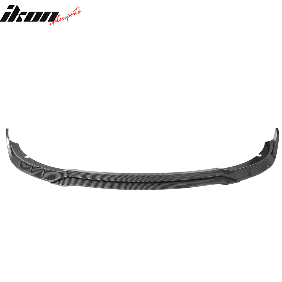 2015-2023 Dodge Charger V6 C Style Carbon Fiber Print Front Bumper Lip