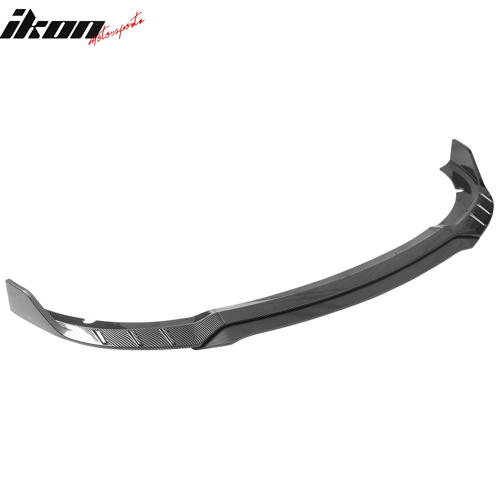 Fits 15-23 Charger SRT V6 C Style ABS Front Bumper Lip Carbon Fiber Print 4PCS