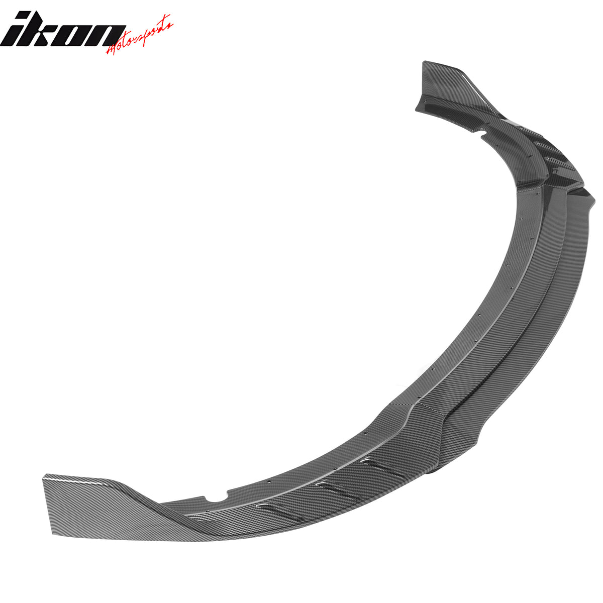 Fits 15-23 Charger SRT V6 C Style ABS Front Bumper Lip Carbon Fiber Print 4PCS