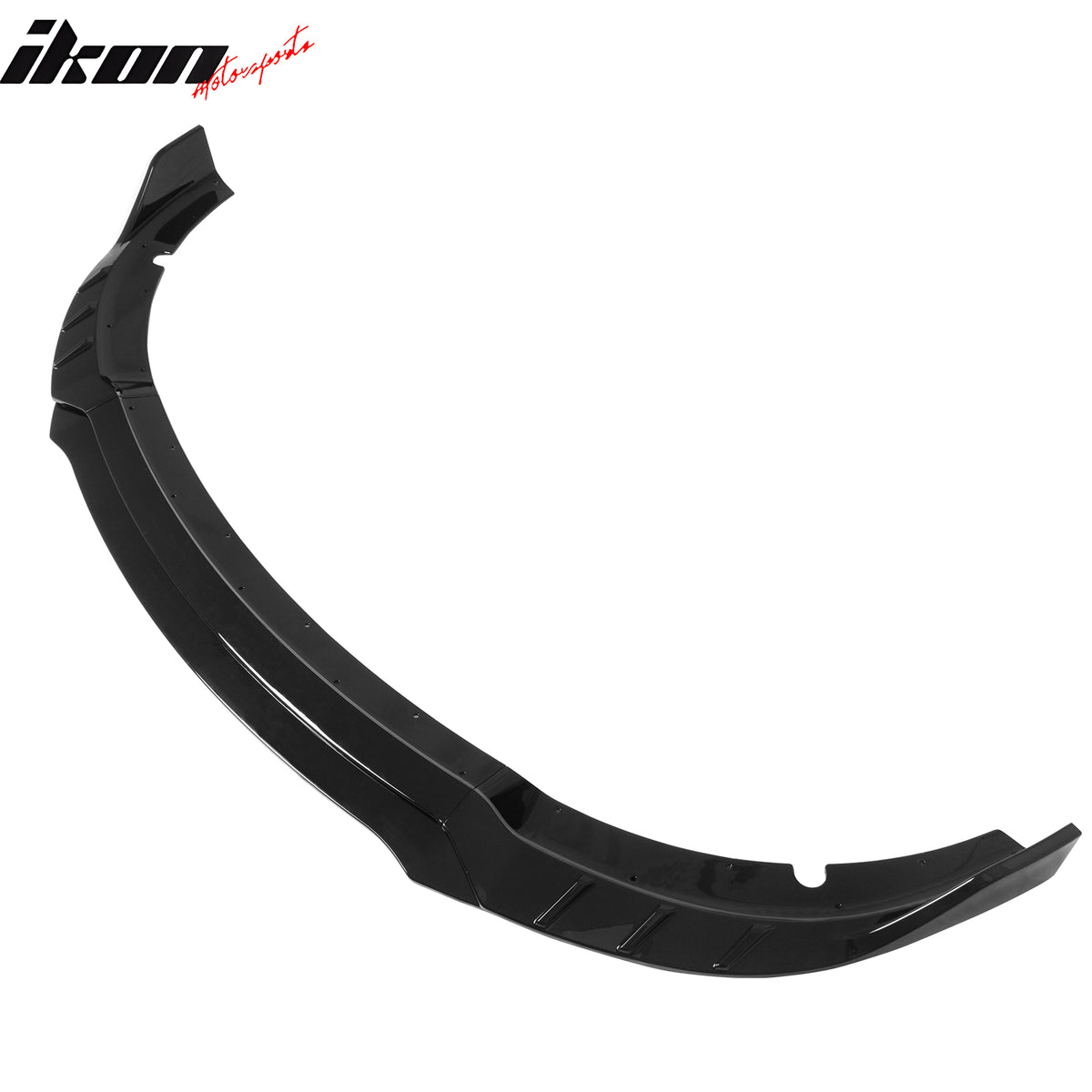 Fits 15-23 Dodge Charger SRT V6 C Style ABS Front Bumper Lip Gloss Black 4PCS