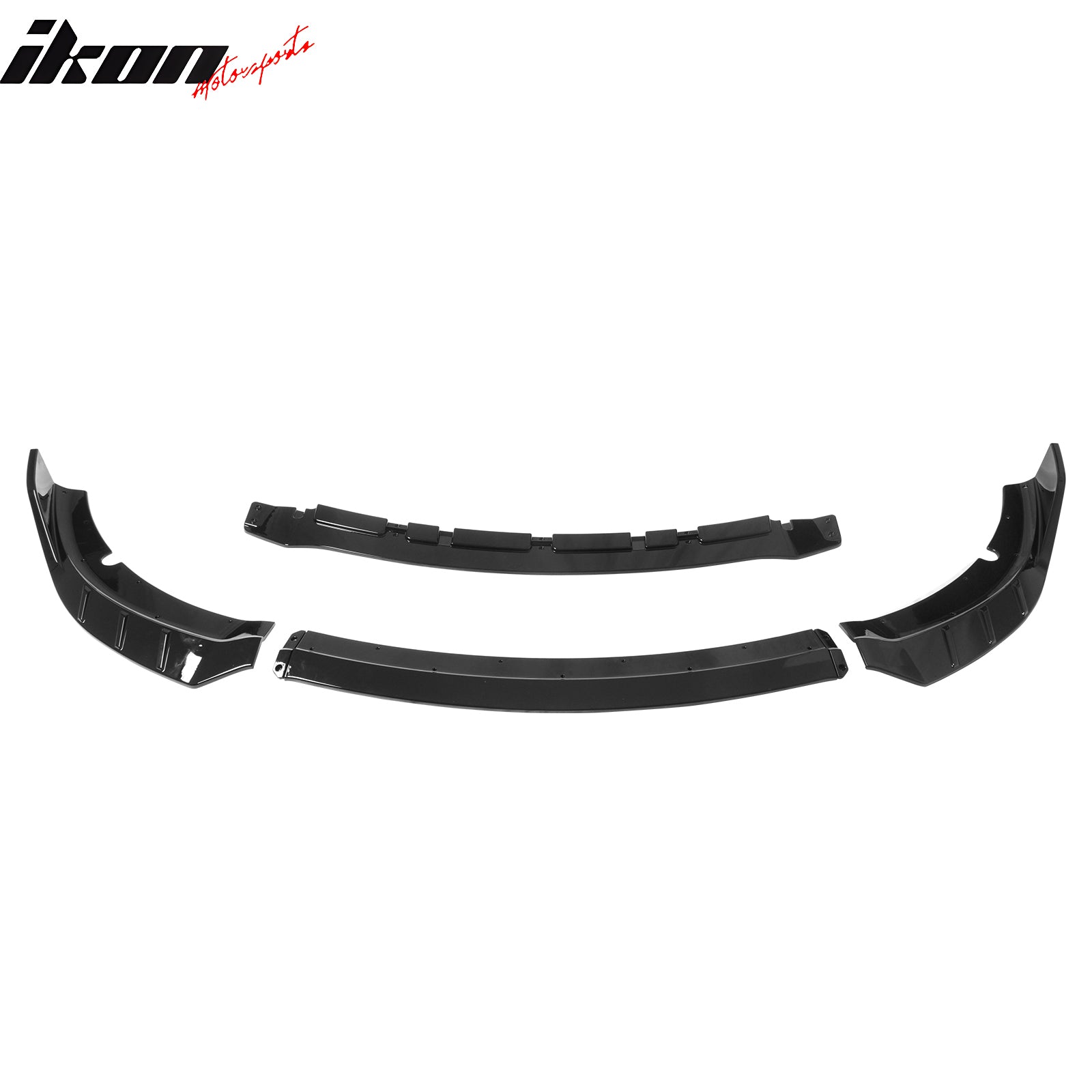 Fits 15-23 Dodge Charger SRT V6 C Style ABS Front Bumper Lip Gloss Black 4PCS