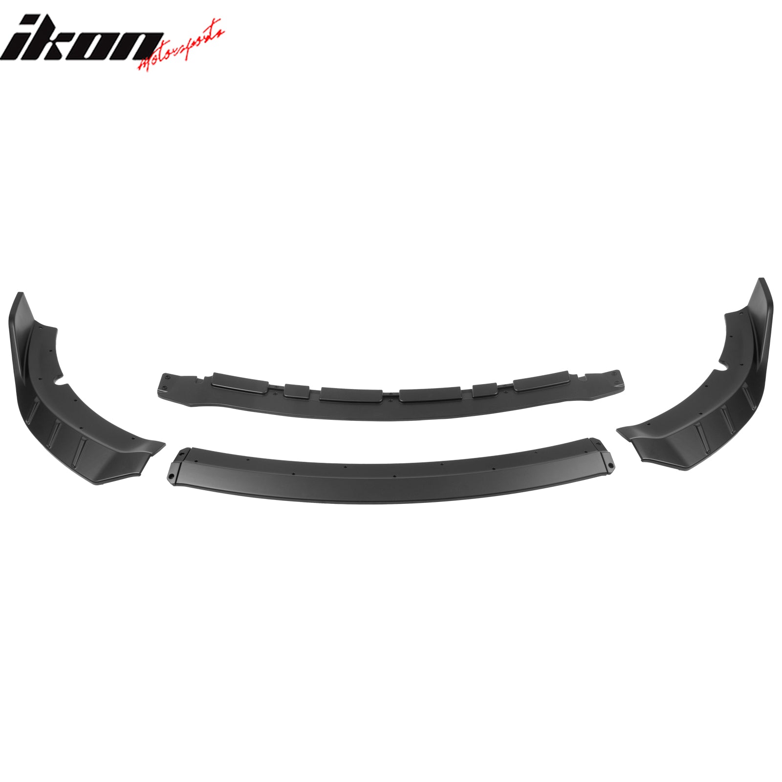 Fits 15-23 Dodge Charger SRT V6 C Style ABS Front Bumper Lip Matte Black 4PCS