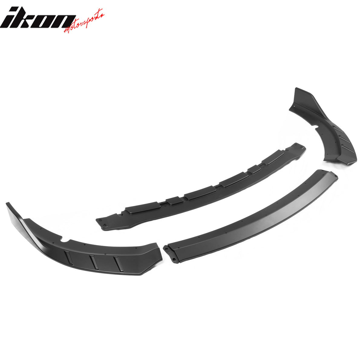 Fits 15-23 Dodge Charger SRT V6 C Style ABS Front Bumper Lip Matte Black 4PCS