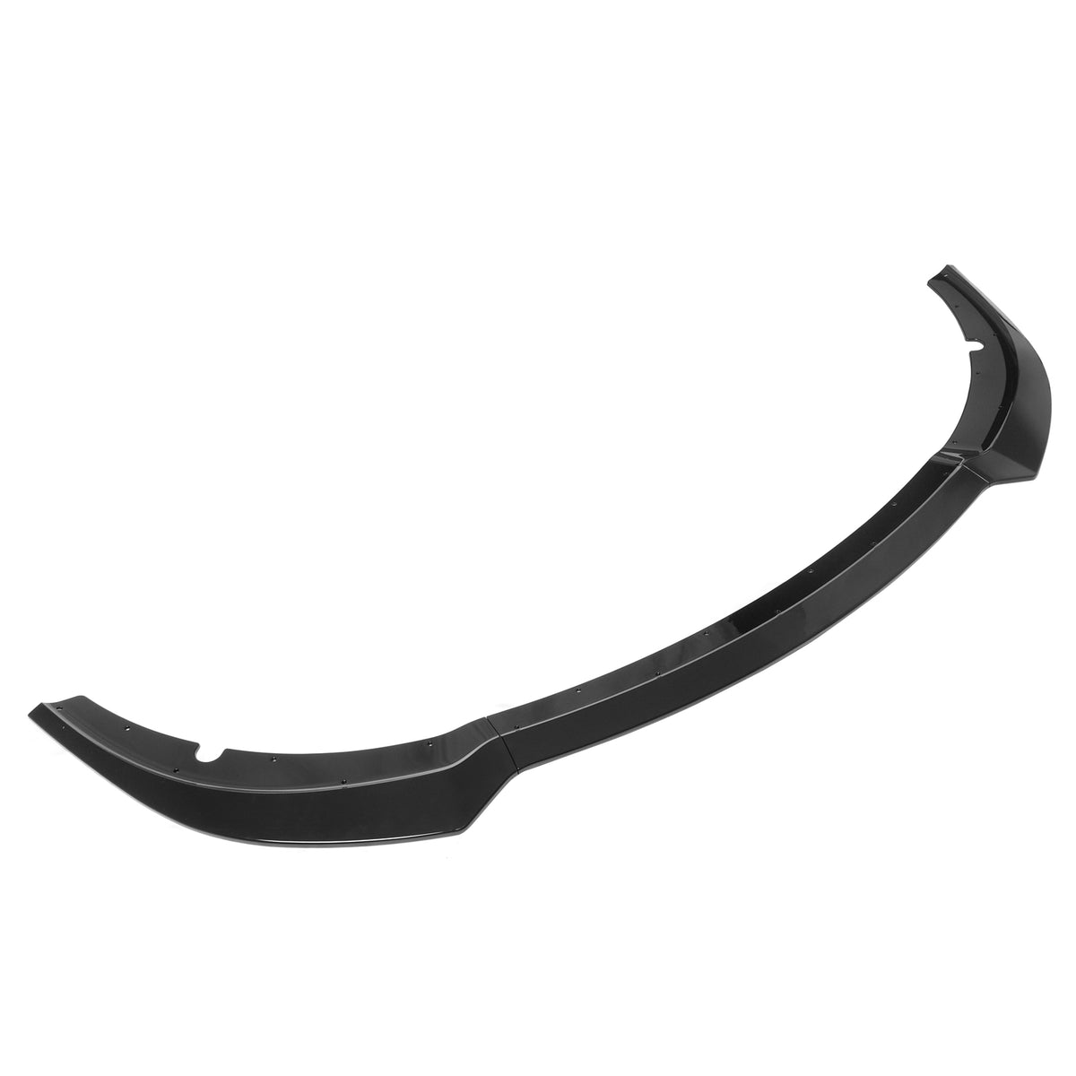 Fits 15-23 Dodge Charger SRT V7 A Style ABS Front Bumper Lip Gloss Black 3PCS