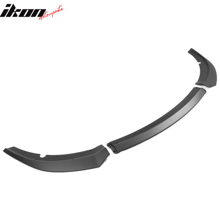 Fits 15-23 Dodge Charger SRT V7 A Style ABS Front Bumper Lip Matte Black 3PCS