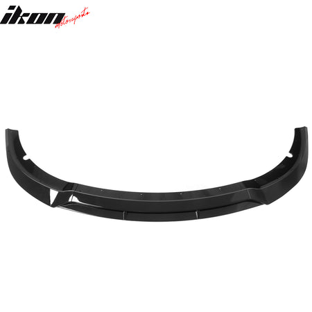 Fits 15-23 Dodge Charger SRT V7 B Style ABS Front Bumper Lip Gloss Black 4PCS
