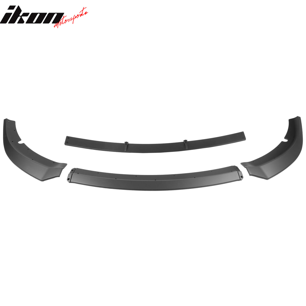 Fits 15-23 Dodge Charger SRT V7 B Style ABS Front Bumper Lip Matte Black 4PCS