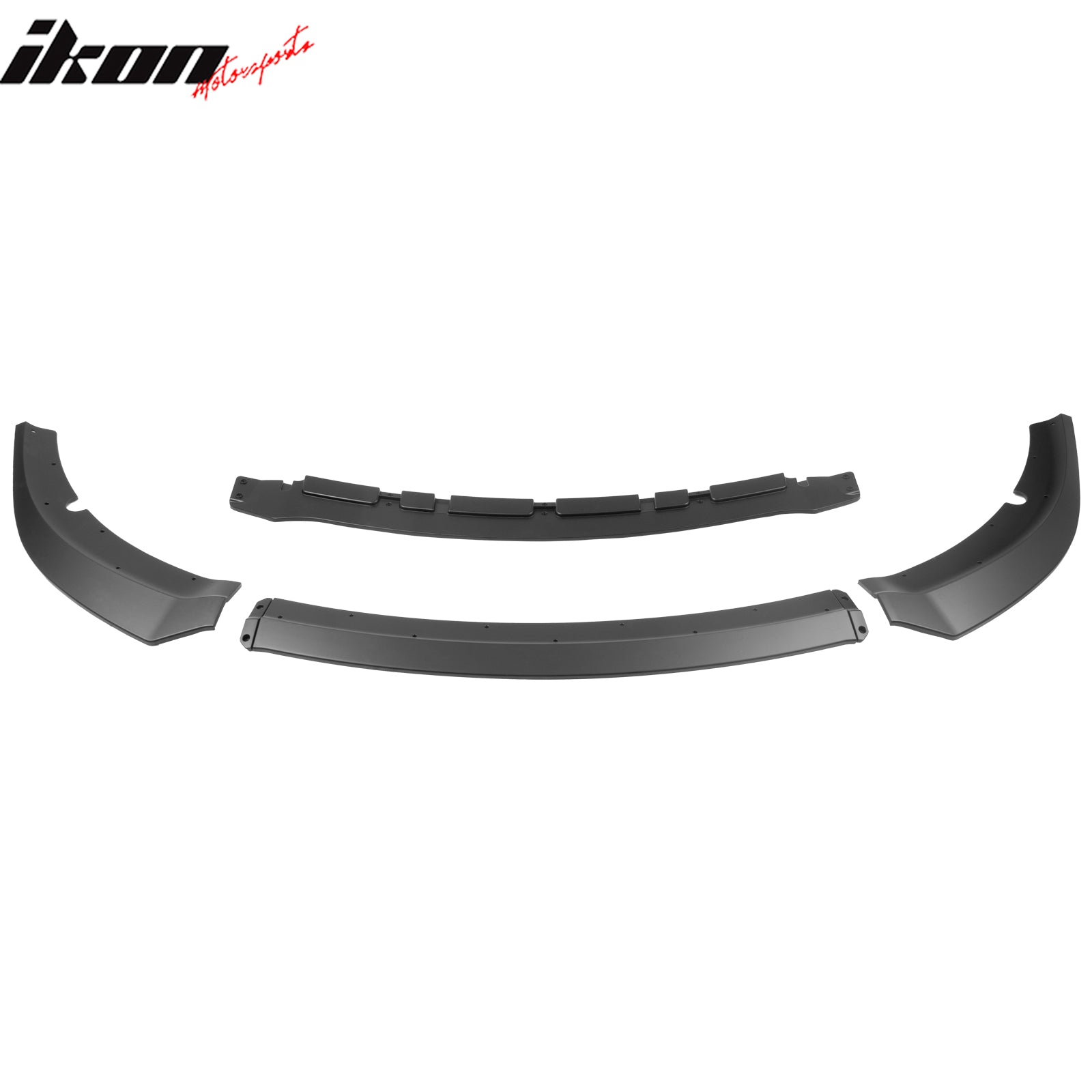 Fits 15-23 Dodge Charger SRT V7 C Style ABS Front Bumper Lip Matte Black 4PCS