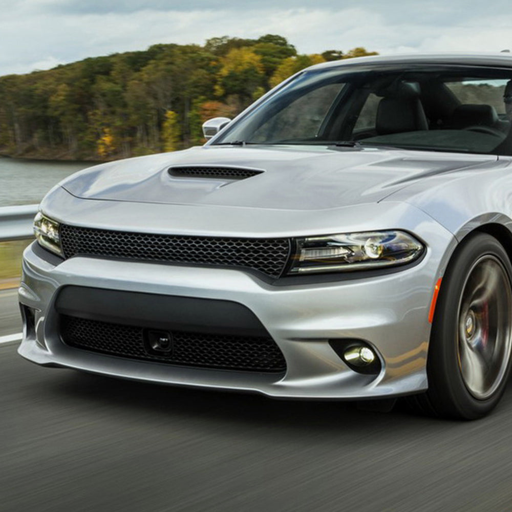 Fits 15-23 Dodge Charger SRT Style Upper & Lower Grille w Fits 15-23 Dodge Charger SRT Style Upper & Lower Grille w