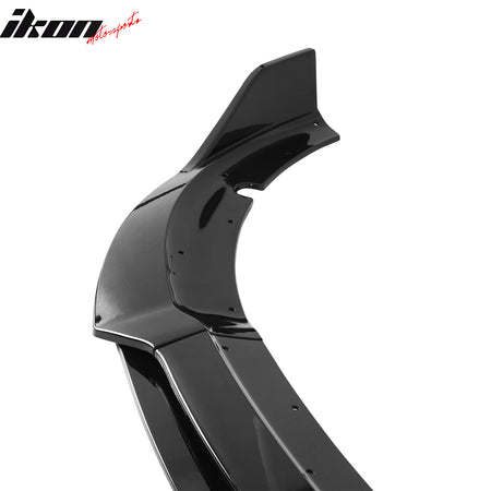 Fits 15-23 Dodge Charger SRT V2 Front Bumper Lip Spoiler Gloss Black ABS 4PCS