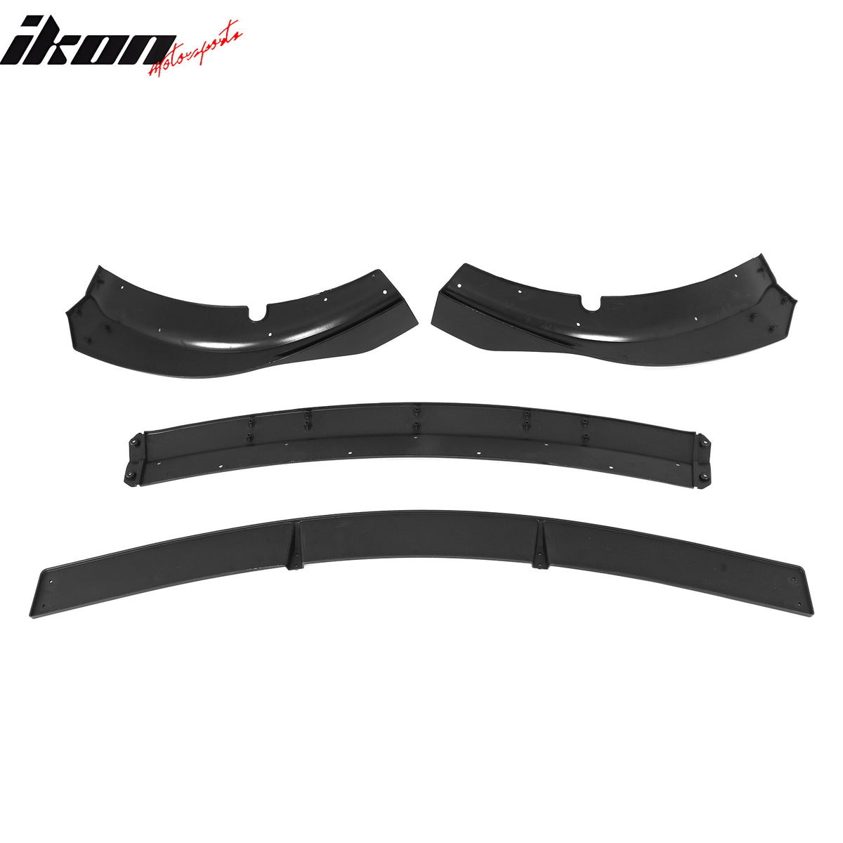 Fits 15-23 Dodge Charger SRT V2 Front Bumper Lip Spoiler Gloss Black ABS 4PCS