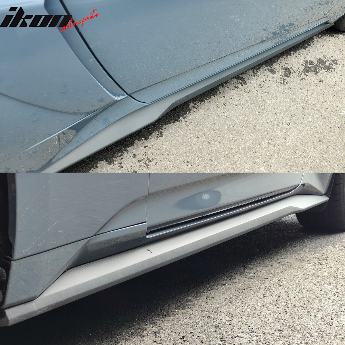 Fits 15-23 Ford Mustang Side Skirts Dark Horse Style Rocker Panel Extension Kit