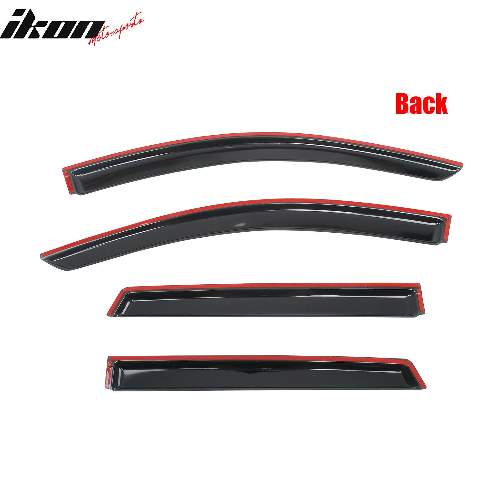 2015 - 2024 Ford Edge Smoke Window Visors Vent Rain Sun Guards AcrylicIkon Motorsports