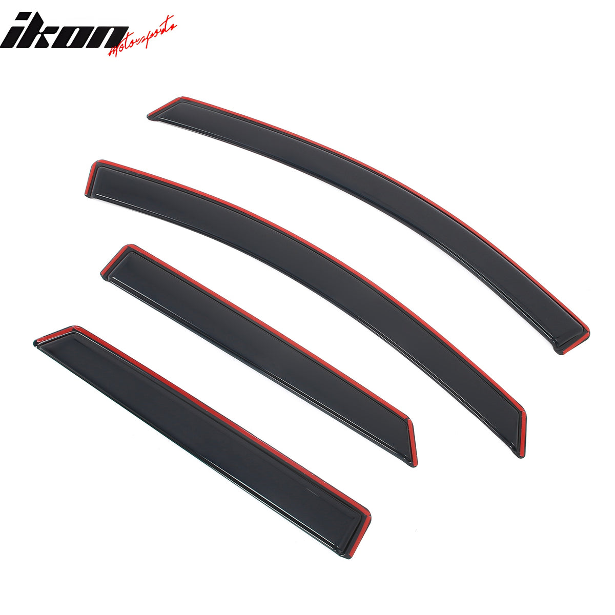 Fits 15-24 Ford Edge 4PCS Window Visors Acrylic In-Channel Deflector Rain Guard