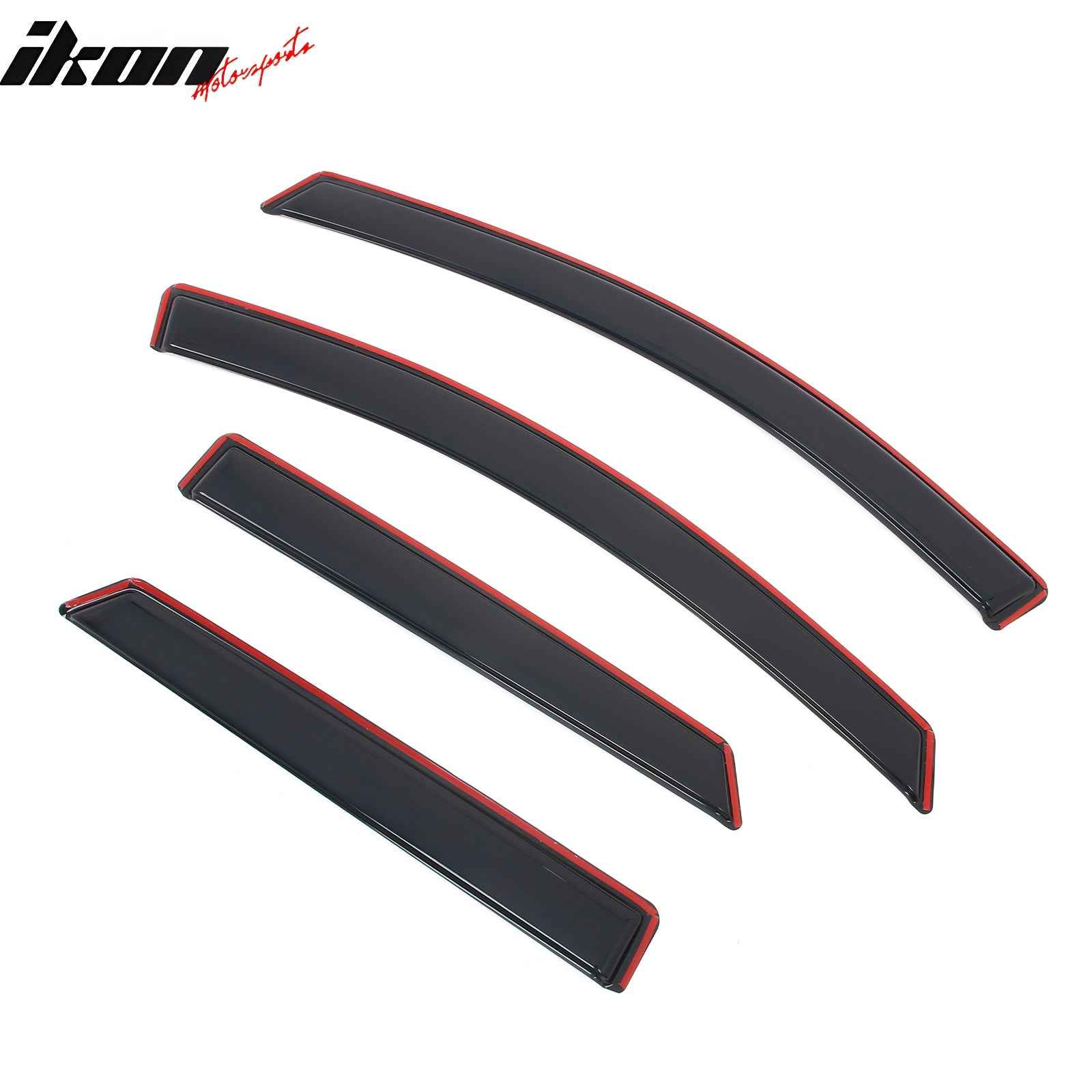 Fits 15-24 Ford Edge 4PCS Window Visors Acrylic In-Channel Deflector Rain Guard