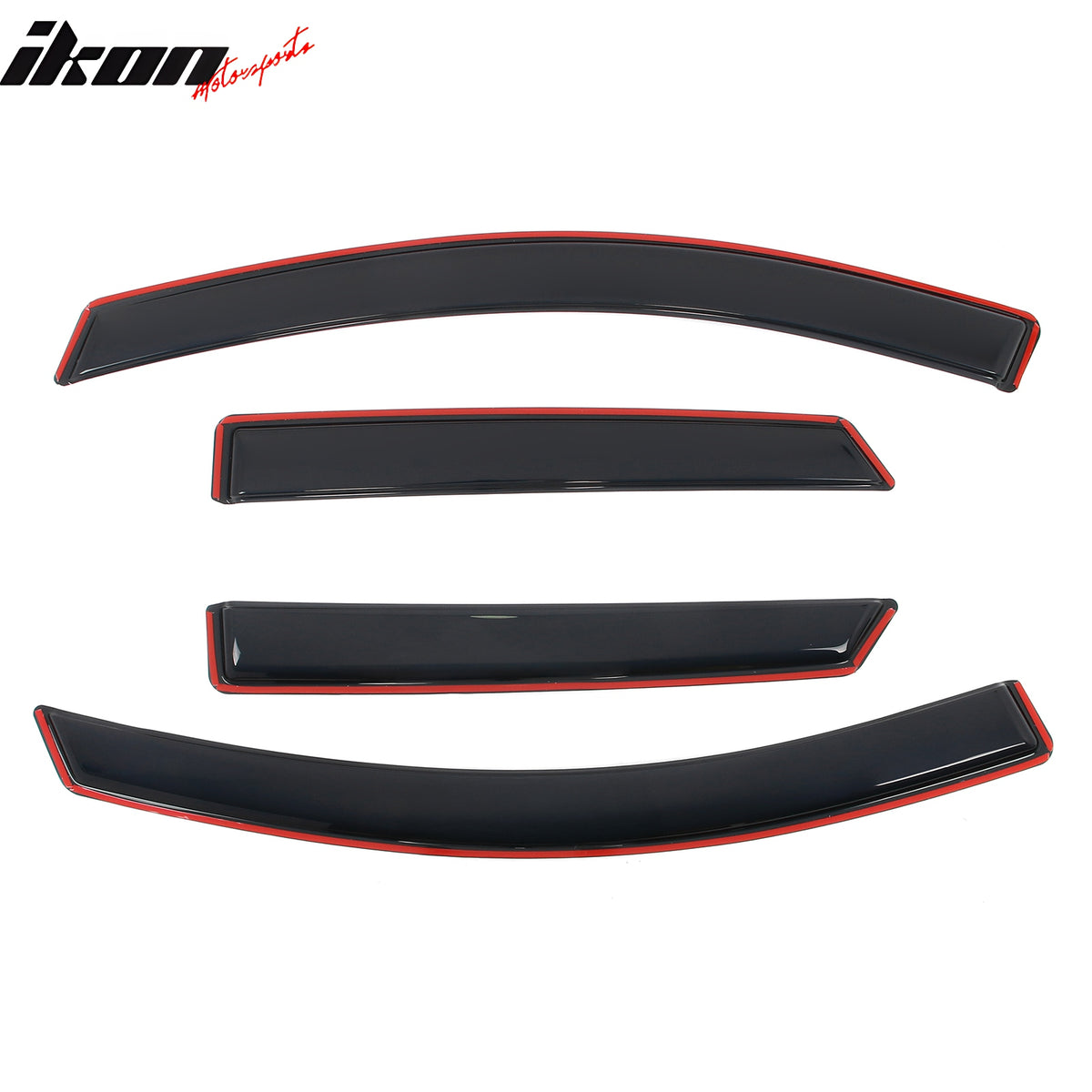 Fits 15-24 Ford Edge 4PCS Window Visors Acrylic In-Channel Deflector Rain Guard