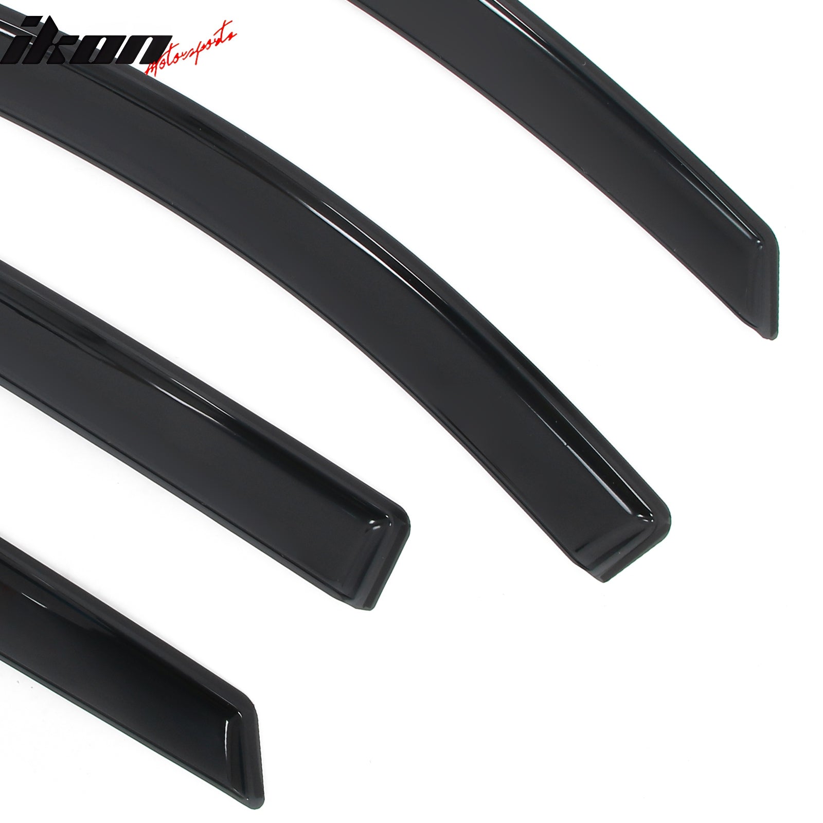 Fits 15-24 Ford Edge 4PCS Window Visors Acrylic In-Channel Deflector Rain Guard
