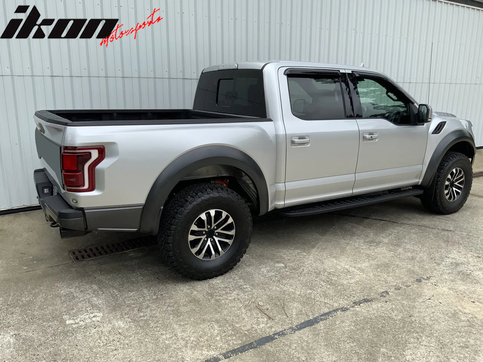 Fits 15-26 Ford F150 Crew Cab/17-26 F250 to F450 Window Visor Acrylic Rain Guard