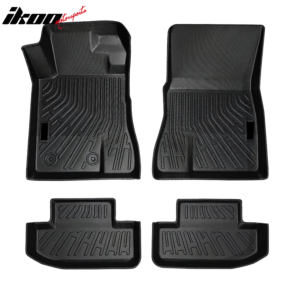 2015-2024 Ford Mustang 3D Molded Floor Mats All Weather Carpets TPE
