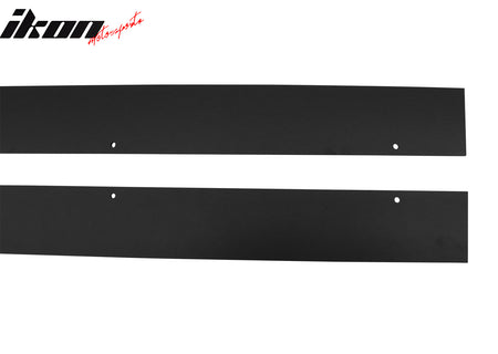 Fits 15-24 Mini Cooper F55 Hardtop 4Dr IKON Style Side Skirts Matte Black ABS