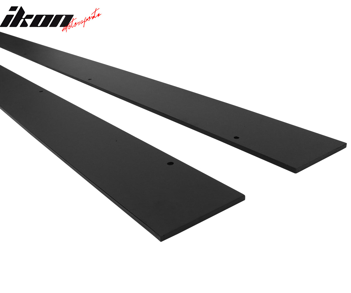Fits 15-24 Mini Cooper F55 Hardtop 4Dr IKON Style Side Skirts Matte Black ABS
