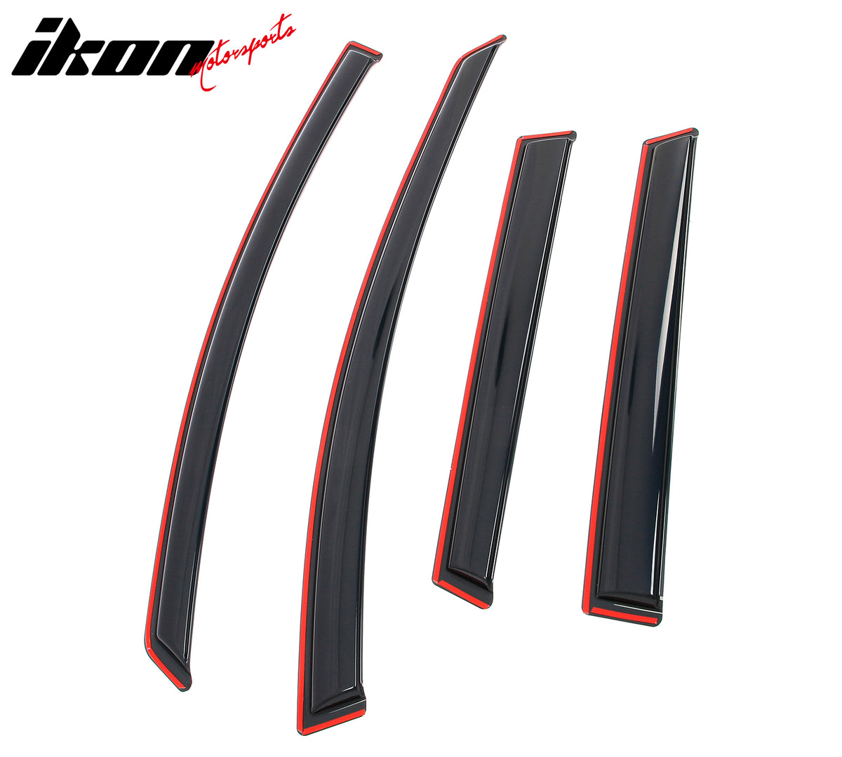 Fits 15-24 Nissan Murano 4PCS Side Window Visors Acrylic Deflectors - In-Channel