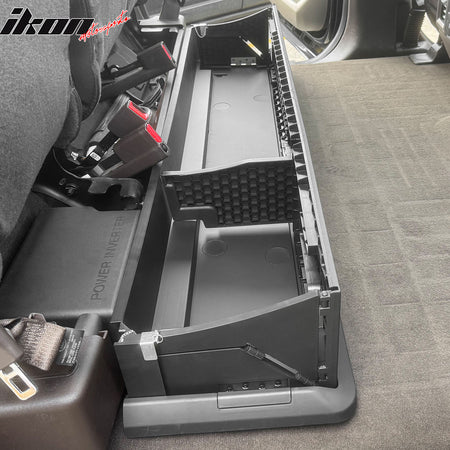 For 15-25 Ford F-150 F-250 F-350 F-450 Crew Cab Under Seat Organizer Storage Box