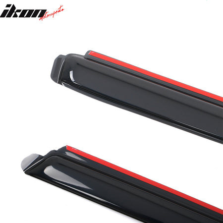 Fits 15-25 Ford F-150 Standard Cab Window Visors In-Channel Rain Sun Shade Vent