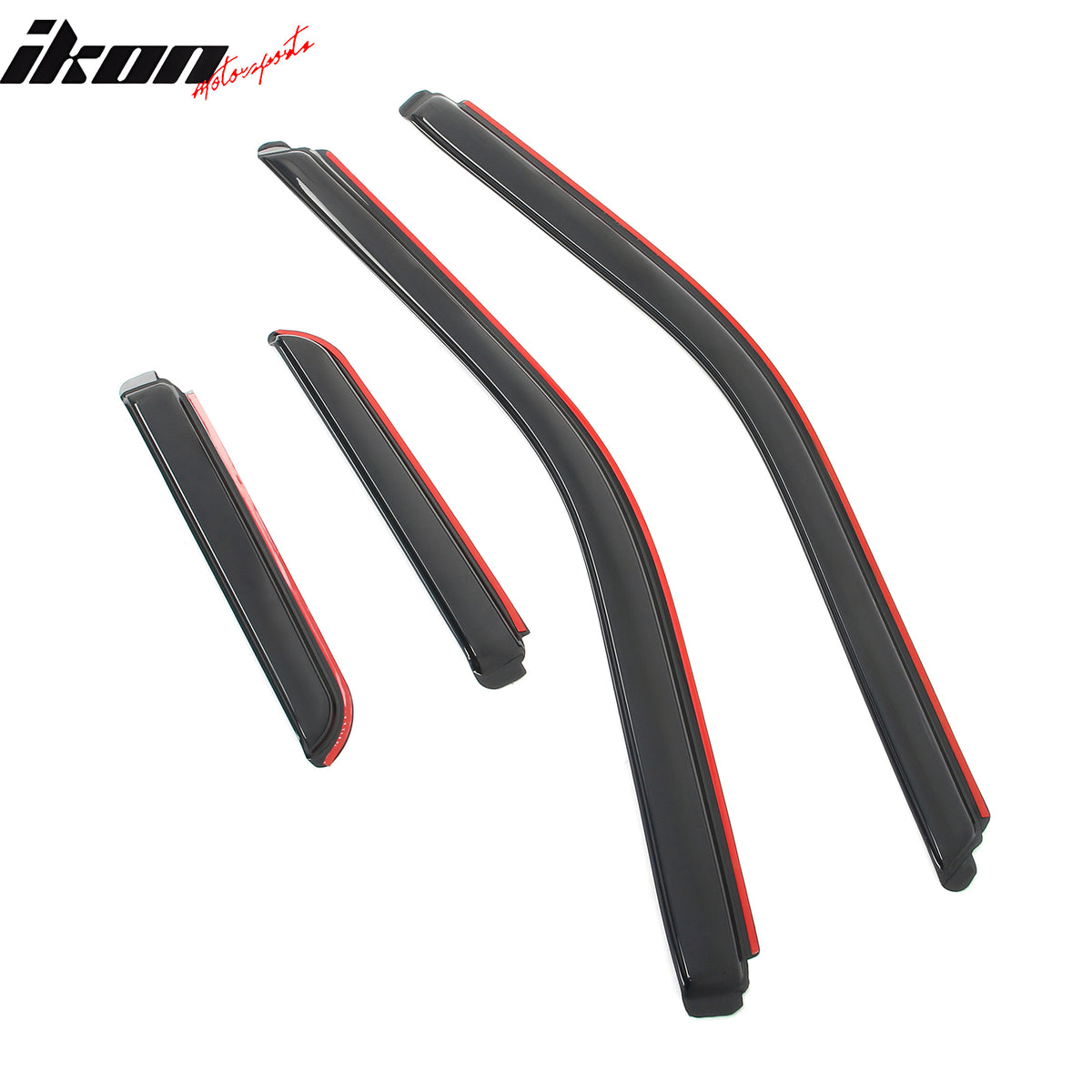 Fits 15-25 Ford F150 17-25 F250 F350 F450 Extended Cab Window Visors In-Channel