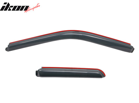 Fits 15-25 Ford F150 17-25 F250 F350 F450 Extended Cab Window Visors In-Channel