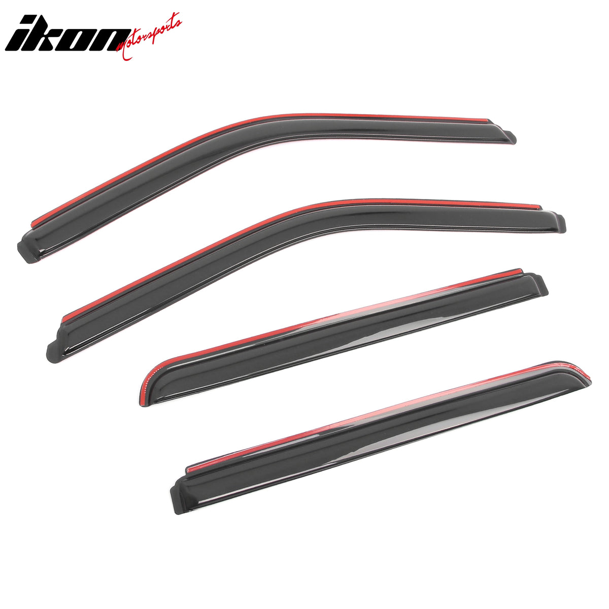 Fits 15-25 Ford F150 17-25 F250-F450 Superduty Crew Cab In Channel Window Visors