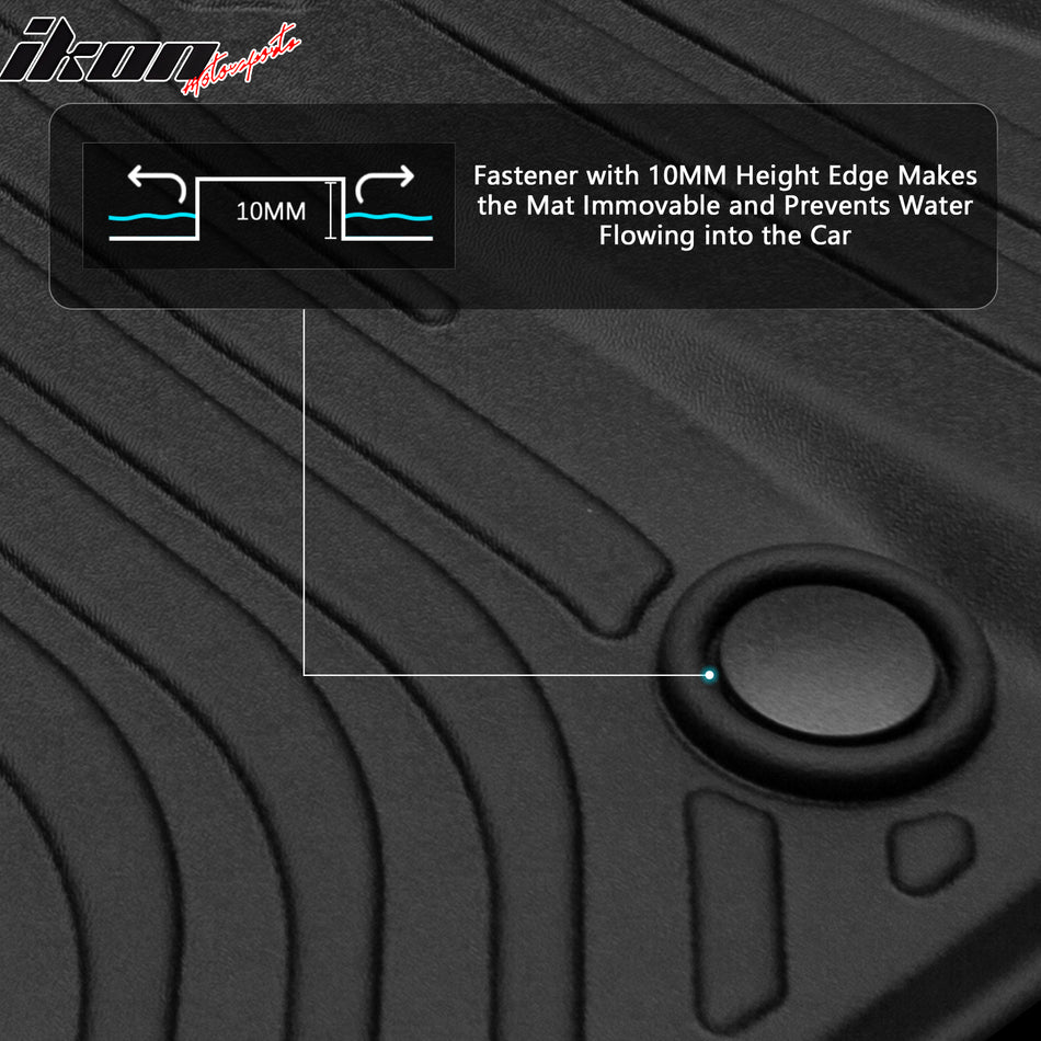 Fits 15-25 Ford Mustang 3D TPE Floor Mat All Weather Heavy Duty Carpets Liner